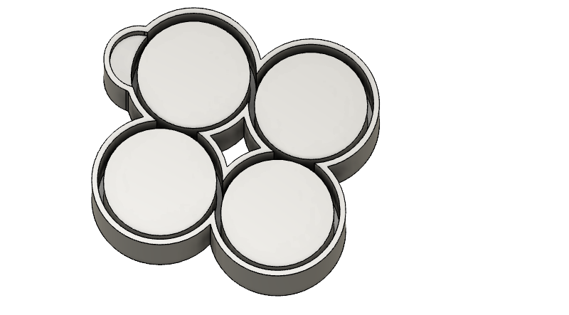 2.5 inch vent clip tray