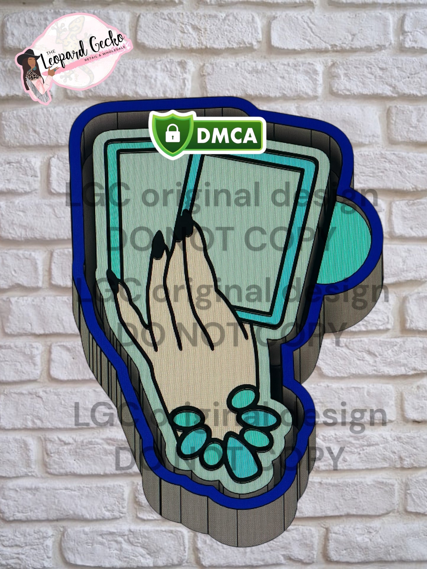 Wild Card Cowgirl ( Cardstock mold stl file)