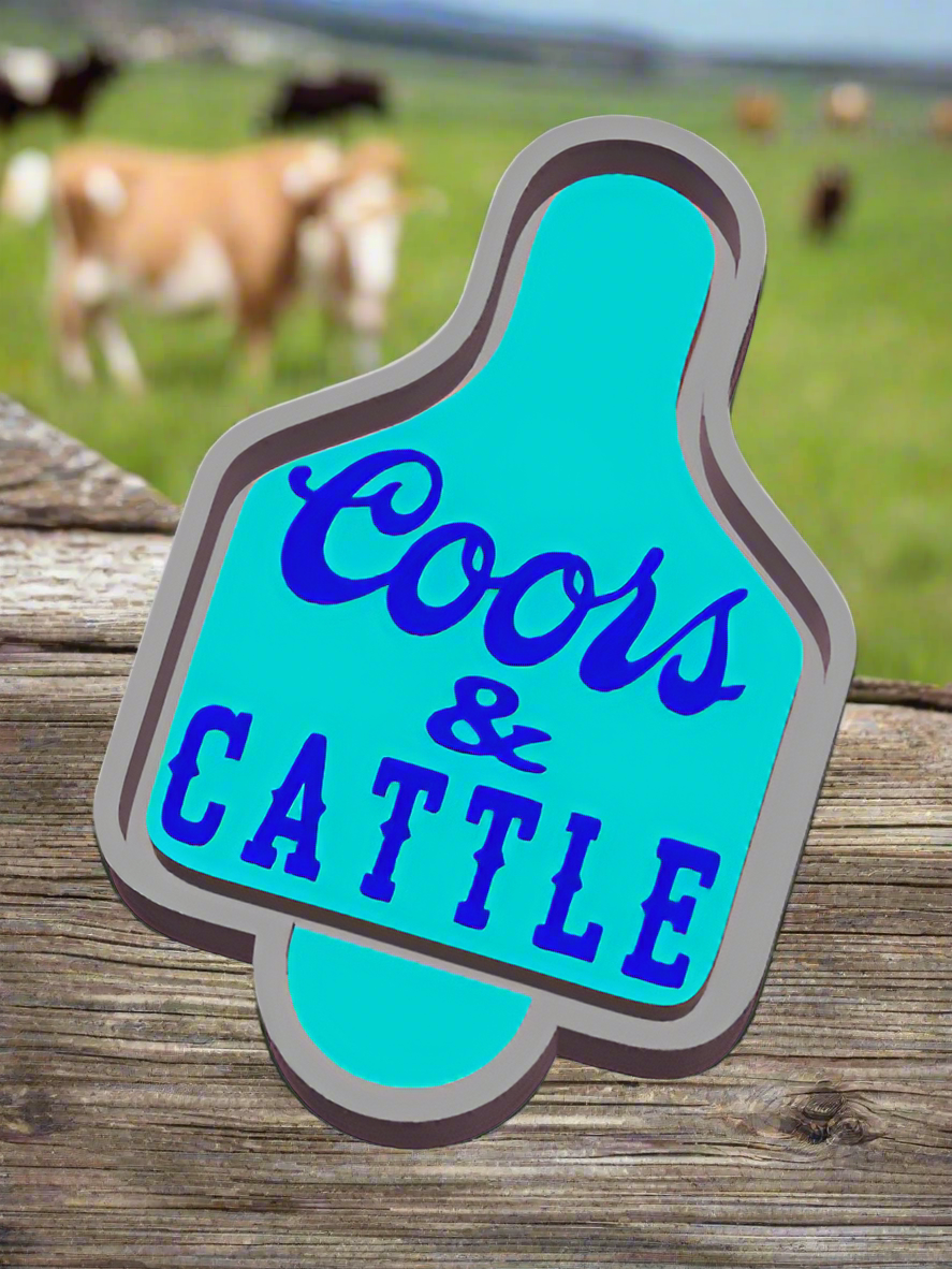 Coors & Cattle ear tag