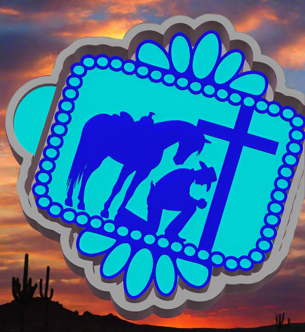 Cowboy at the Cross concho