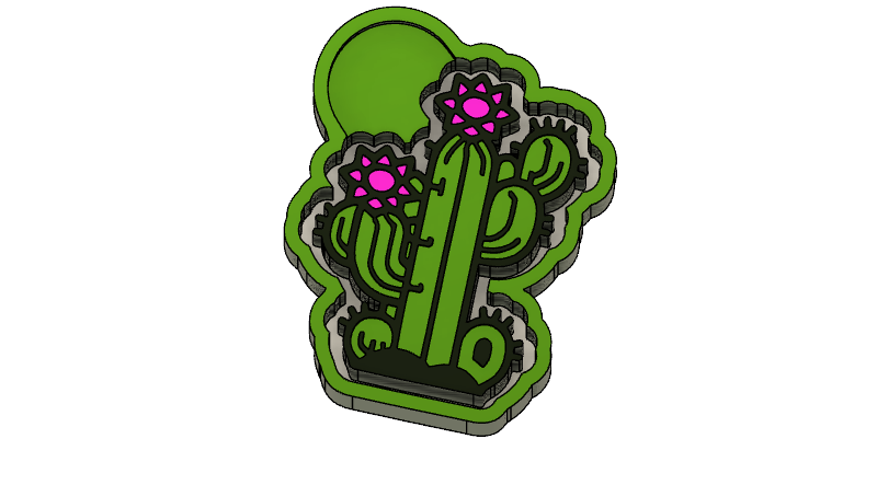 Baja Cactus Blossom STL