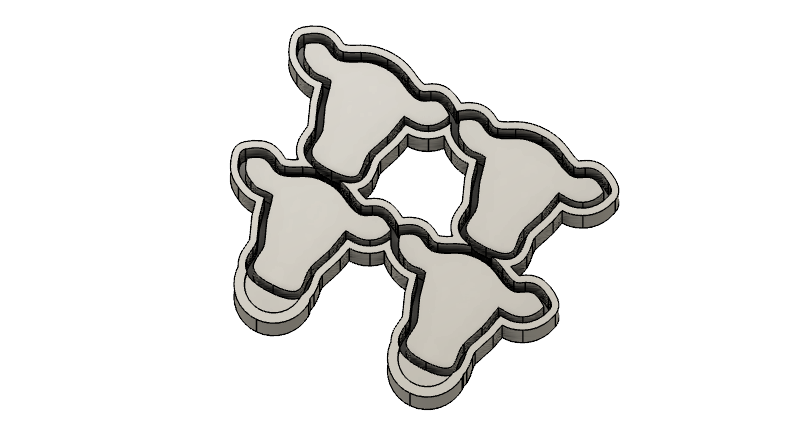 Cow Head vent clip tray