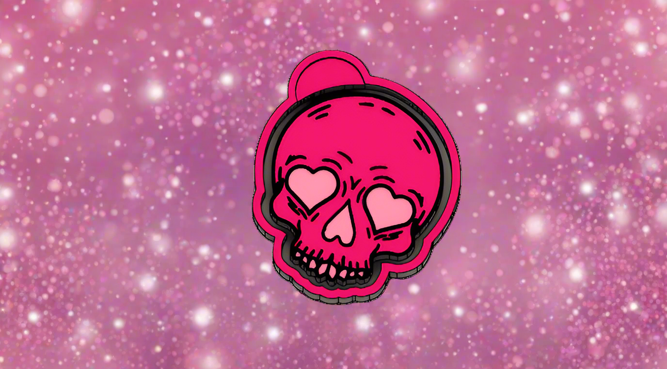 Heart Eyes Skull