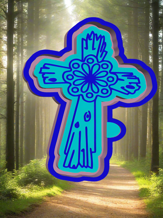 Wooden Concho Cross