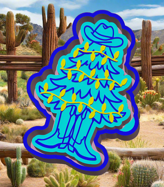 Christmas Cowboy Tree
