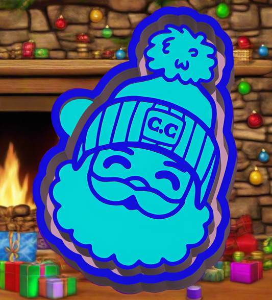 Cheerful Santa with Beanie