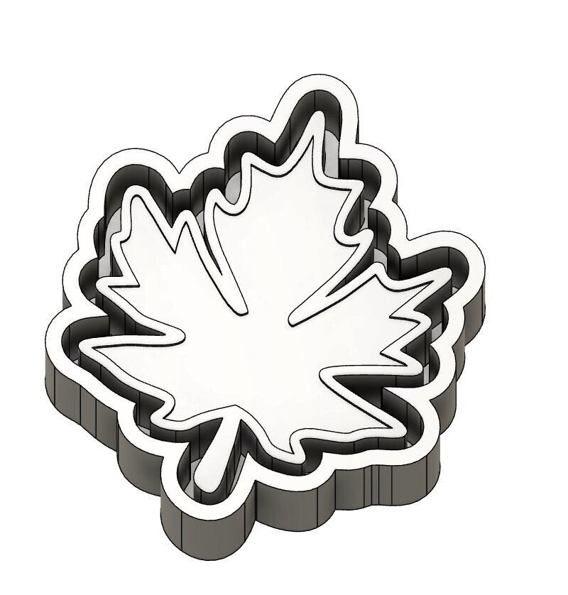 Maple Leaf STL w/cardstock PNG