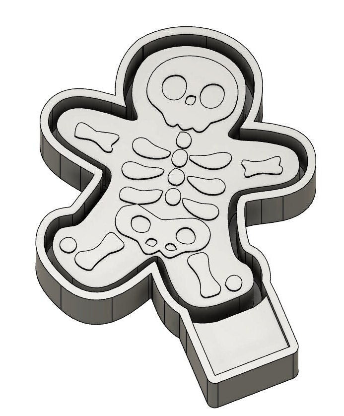 Skeleton Gingerbread Man STL