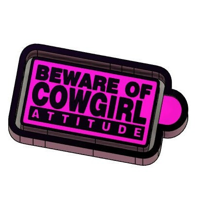 Cowgirl Attitude STL