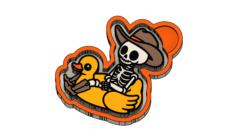 Skelly Duck Float STL